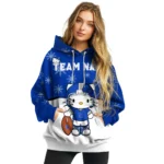 Kentucky Wildcats Hoodie Personalized Hello Kitty Blue Best Selling