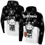 Las Vegas Raiders Hoodie Custom Hello Kitty Black Best Selling