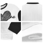 Las Vegas Raiders Sweater Personalized Heart Sketch Black White Best Selling