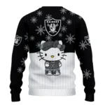 Las Vegas Raiders Sweater Personalized Hello Kitty Black Best Selling