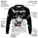 Las Vegas Raiders Sweater Personalized Hello Kitty Black Best Selling