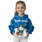 Leeds United Hoodie Custom Hello Kitty Blue Best Selling