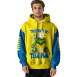 Leeds United Hoodie Personalized Grinch Fierce Blue Best Selling