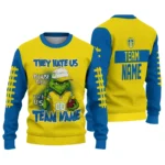 Leeds United Sweater Customized Grinch Fierce Blue Best Selling