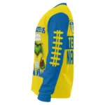 Leeds United Sweater Customized Grinch Fierce Blue Best Selling