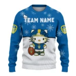 Leeds United Sweater Personalized Hello Kitty Blue Best Selling