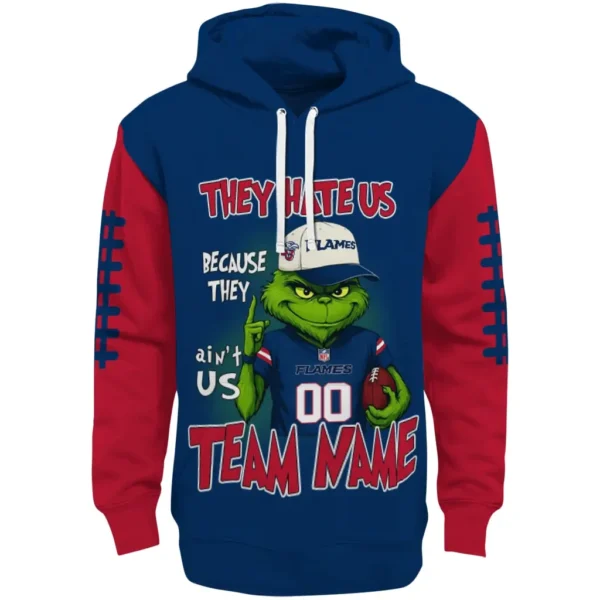 Liberty Flames Hoodie Custom Grinch Fierce Red Best Selling