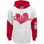 Liverpool Hoodie Personalized Scribble Heart Red White Best Selling