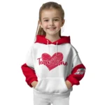 Liverpool Hoodie Personalized Scribble Heart Red White Best Selling