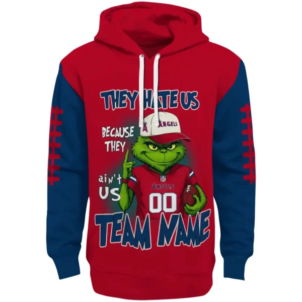 Los Angeles Angels Hoodie Custom Grinch Fierce Blue Best Selling