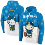 Los Angeles Chargers Hoodie Customized Hello Kitty Blue Best Selling