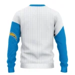 Los Angeles Chargers Sweater Custom Heart Sketch Blue White Best Selling