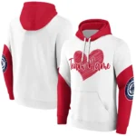Los Angeles Clippers Hoodie Personalized Scribble Heart Red White Best Selling