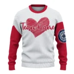 Los Angeles Clippers Sweater Custom Heart Sketch Red White Best Selling