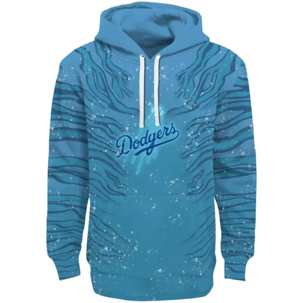 Los Angeles Dodgers Hoodie Custom Tiger Pattern Best Selling