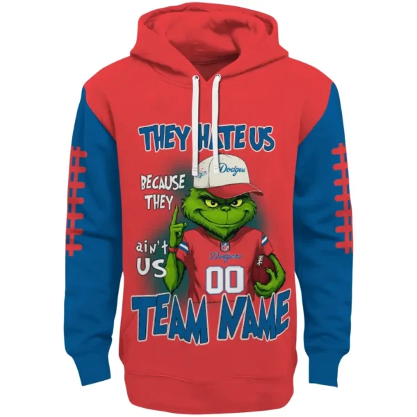 Los Angeles Dodgers Hoodie Customized Grinch Fierce Blue Best Selling