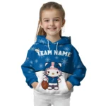 Los Angeles Dodgers Hoodie Personalized Hello Kitty Blue Best Selling