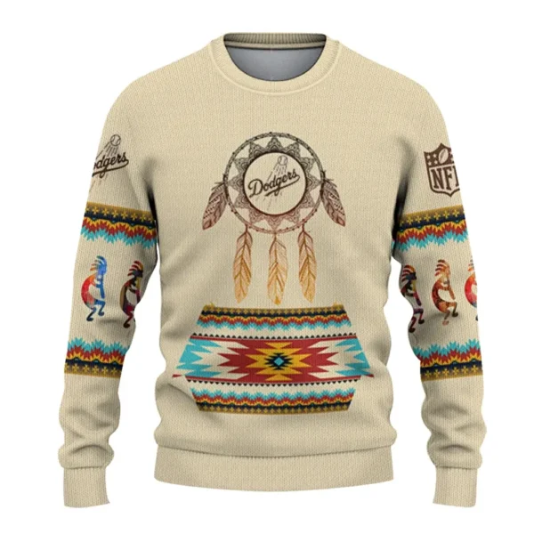 Los Angeles Dodgers Sweater Custom Dreamcatcher Feathers Best Selling
