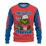Los Angeles Dodgers Sweater Custom Grinch Fierce Blue Best Selling