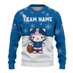Los Angeles Dodgers Sweater Customized Hello Kitty Blue Best Selling