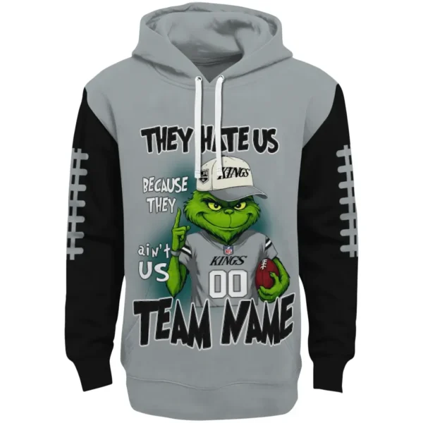 Los Angeles Kings Hoodie Customized Grinch Fierce Black Best Selling
