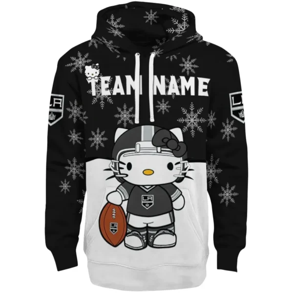 Los Angeles Kings Hoodie Personalized Hello Kitty Black Best Selling
