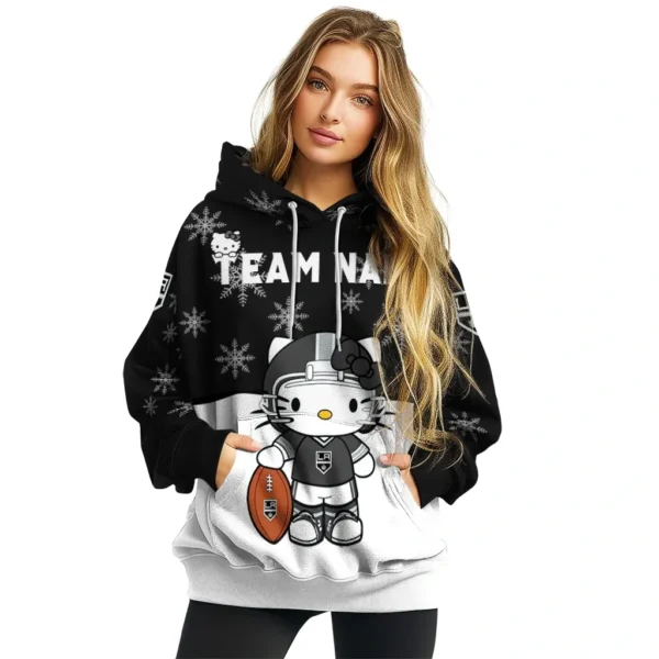 Los Angeles Kings Hoodie Personalized Hello Kitty Black High Quality