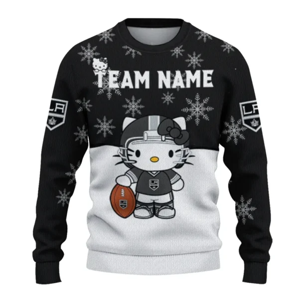 Los Angeles Kings Sweater Customized Hello Kitty Black Best Selling