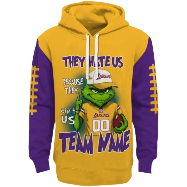 Los Angeles Lakers Hoodie Customized Grinch Fierce Purple Best Selling