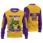 Los Angeles Lakers Sweater Custom Grinch Fierce Purple Best Selling
