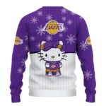 Los Angeles Lakers Sweater Customized Hello Kitty Purple Best Selling