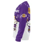Los Angeles Lakers Sweater Customized Hello Kitty Purple Best Selling