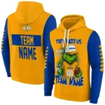 Los Angeles Rams Hoodie Customized Grinch Fierce Blue Best Selling