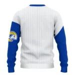 Los Angeles Rams Sweater Customized Heart Sketch Blue White Best Selling