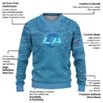 Los Angeles Rams Sweater Personalized Tiger Pattern Best Selling