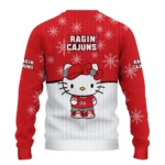 Louisiana Ragin Cajuns Sweater Customized Hello Kitty Red Best Selling