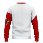 Louisville Cardinals Sweater Personalized Heart Sketch Red White Best Selling