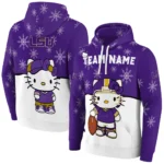 Lsu Tigers Hoodie Customized Hello Kitty Purple Best Selling