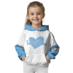 Manchester City Hoodie Custom Scribble Heart Sky Blue White Best Selling