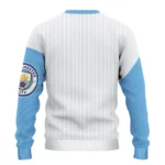 Manchester City Sweater Customized Heart Sketch Sky Blue White Best Selling