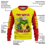 Manchester United Sweater Customized Grinch Fierce Red Best Selling