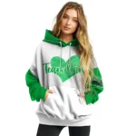Marshall Thundering Herd Hoodie Custom Scribble Heart Green White Best Selling