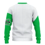 Marshall Thundering Herd Sweater Customized Heart Sketch Green White Best Selling
