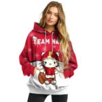 Maryland Terrapins Hoodie Custom Hello Kitty Red Best Selling