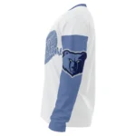 Memphis Grizzlies Sweater Customized Heart Sketch Blue White Best Selling
