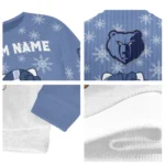 Memphis Grizzlies Sweater Customized Hello Kitty Blue Best Selling