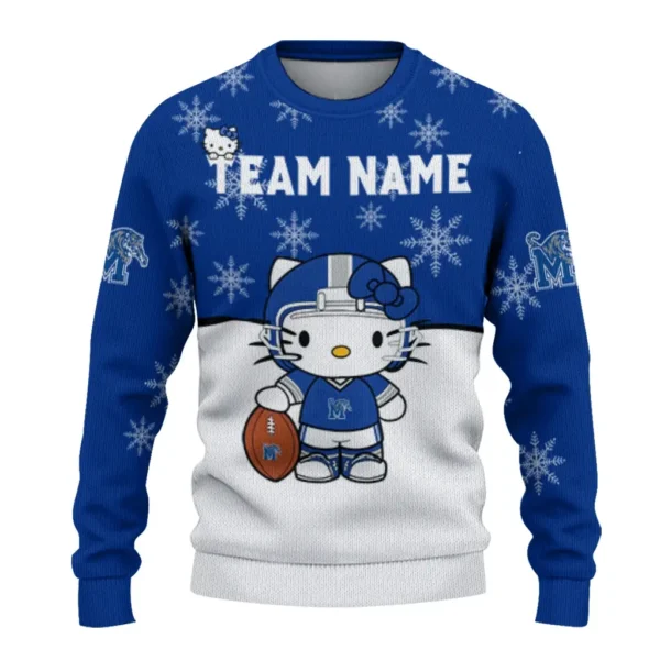 Memphis Tigers Sweater Customized Hello Kitty Blue Best Selling