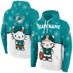 Miami Dolphins Hoodie Custom Hello Kitty Aqua Best Selling