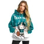 Miami Dolphins Hoodie Custom Hello Kitty Aqua Best Selling