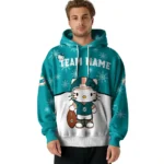 Miami Dolphins Hoodie Custom Hello Kitty Aqua Best Selling